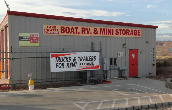 Storage, U-Haul and UPS Office Our property in Page Az is protected by security cameras, automated gates which lock nightly after 10:00pm with an on site manager.