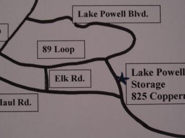 Google directions to Lake Powell Boat, RV and Mini Storage Map to Lake Powell Boat, RV and Mini Storage in Page Arizona