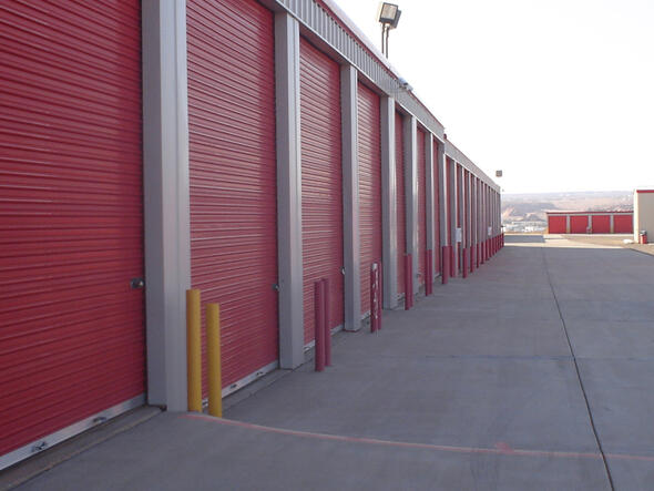 West side of the storage property Storage units in Page Arizona